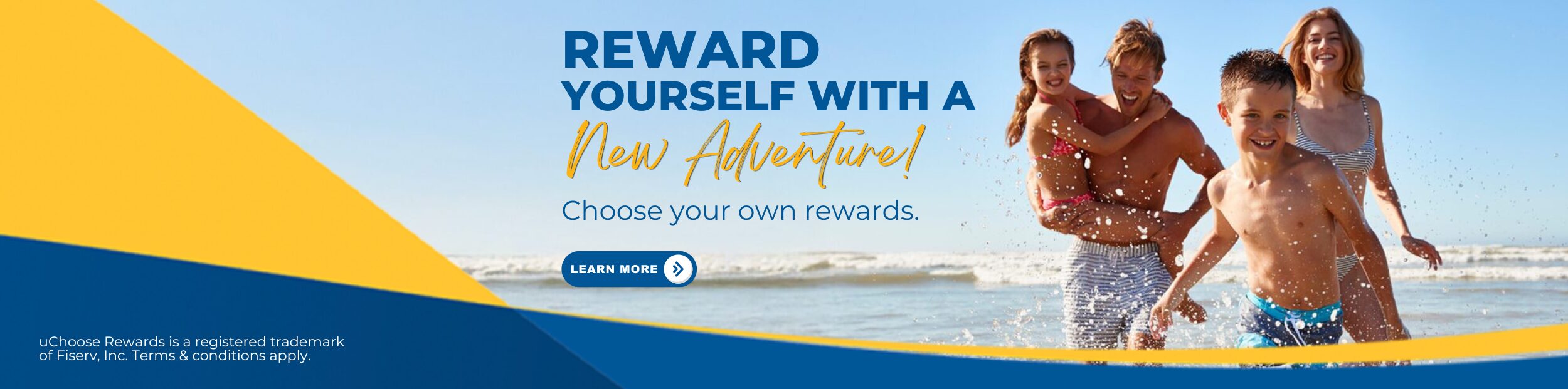 Family having fun running on the beach.